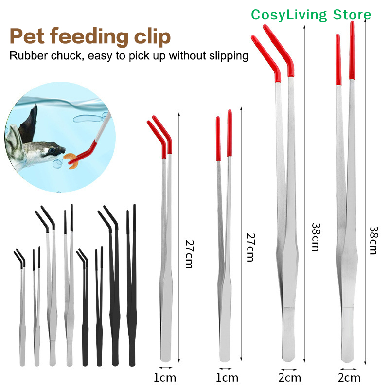 Reptile Feeding Tongs With Rub - Feeding Tong Stainless のレビューと価格