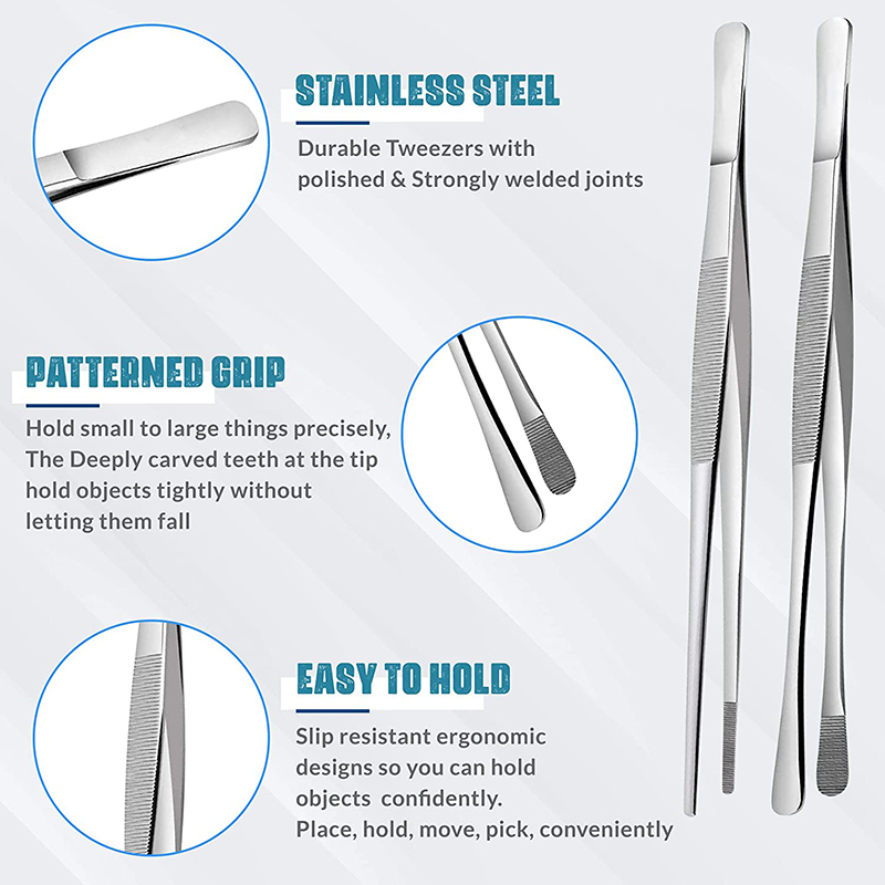 2Pcs 12-Inch Kitchen Cooking T - Feeding Tong Stainless のレビューと価格