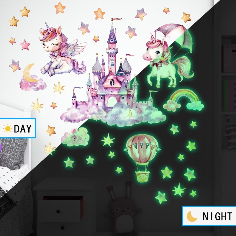 Unicorn Stars Luminous Wall St - Pvc Panel Background のレビューと価格