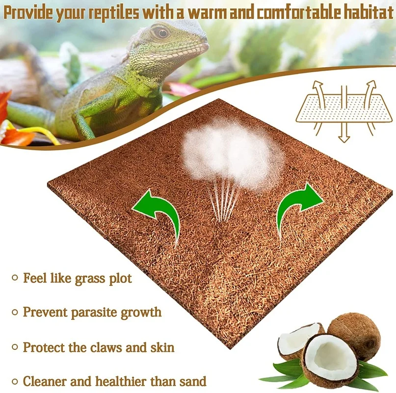 Reptile Carpet Natural Coconut - Substrate Coconut Fiber のレビューと価格