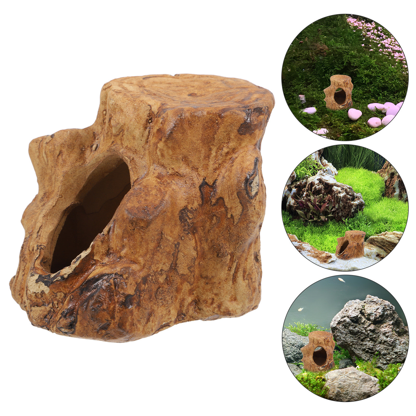 Pleco Caves Fish Tank Decorati - Hide Cave Ceramic のレビューと価格