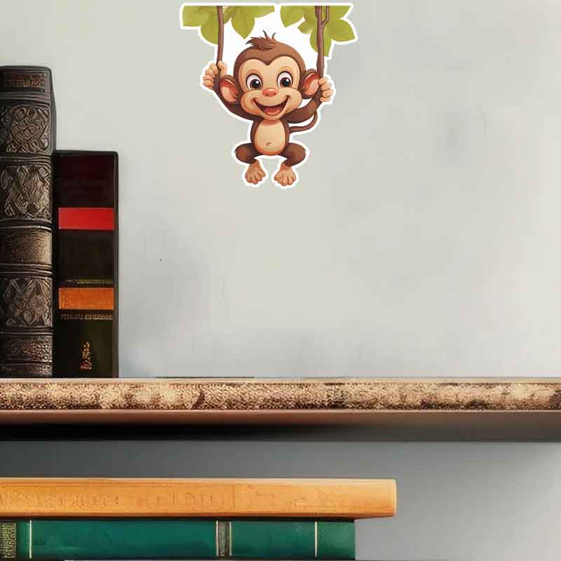 Cute little monkey living room - Pvc Panel Background のレビューと価格