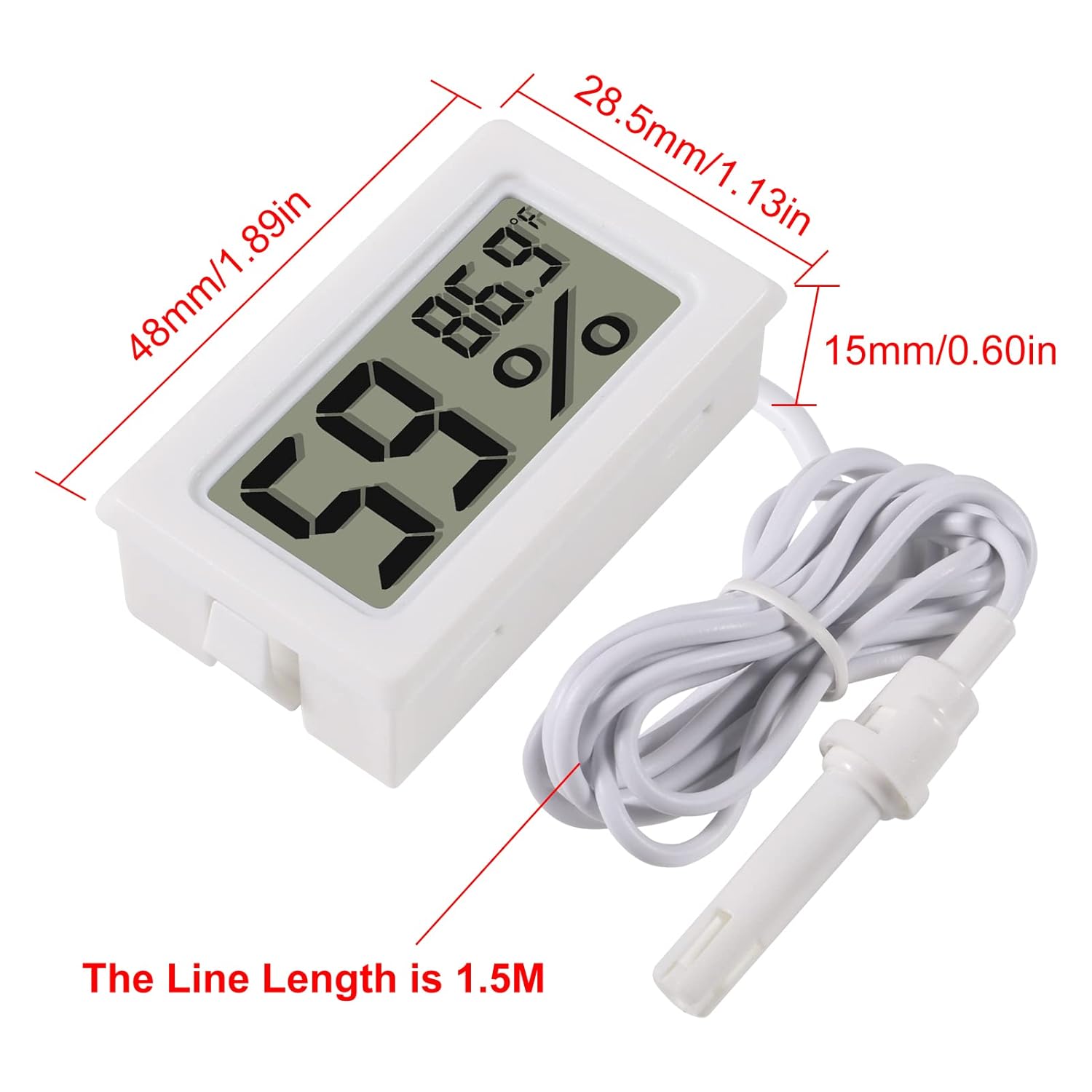 2pcs Mini Digital Hygrometer T - Digital Hygrometer Probe のレビューと価格