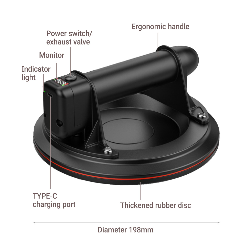 Electric Vacuum Suction Cup 8  - Ceramic Tile Floor のレビューと価格