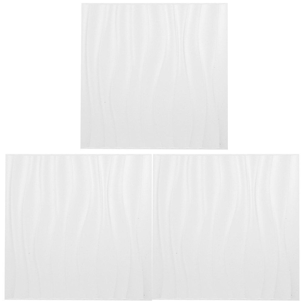 3Pcs 3D Wall Panels PVC Plasti - Pvc Panel Background のレビューと価格