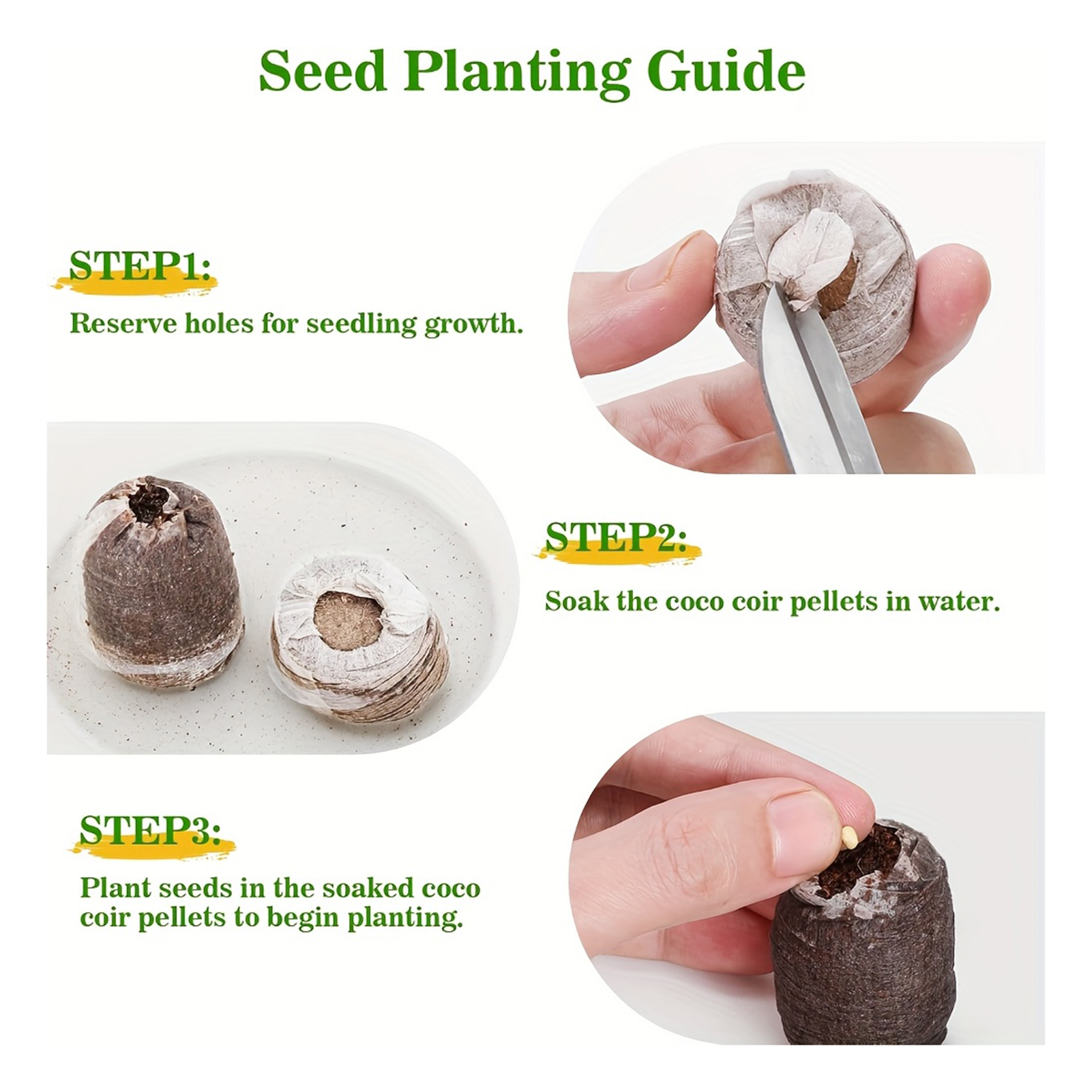 10/20/50pcs Plant Growth Bags  - Substrate Coconut Fiber のレビューと価格
