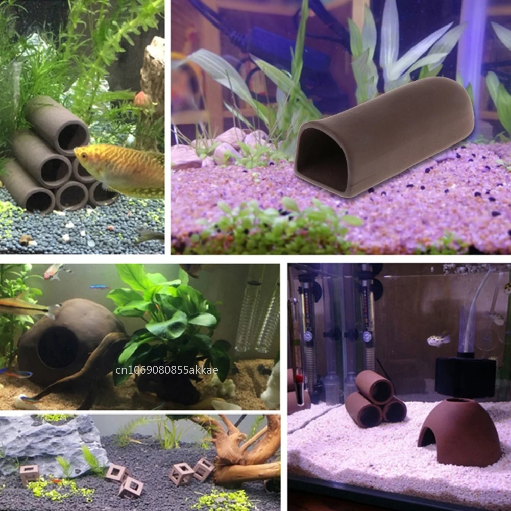 1pc Fish Tank Cave Aquarium Ac - Hide Cave Ceramic のレビューと価格
